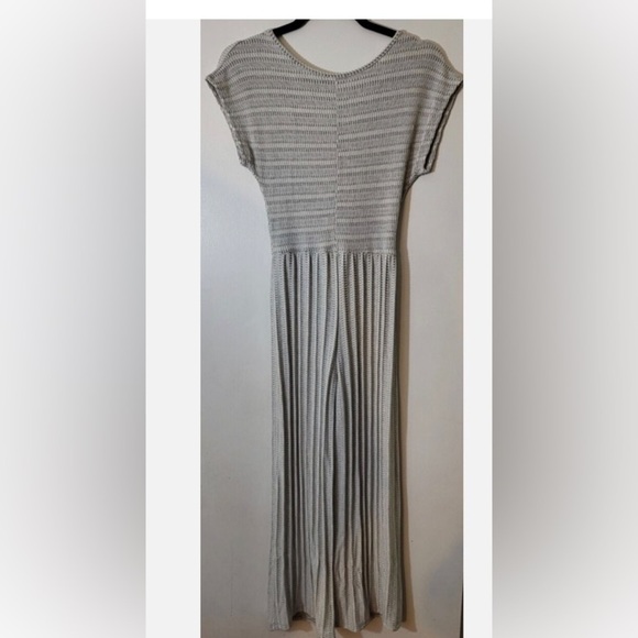 Caution To The Wind Jersey Knit pants Jumpsuit/Romper in Gray & White - Picture 2 of 7